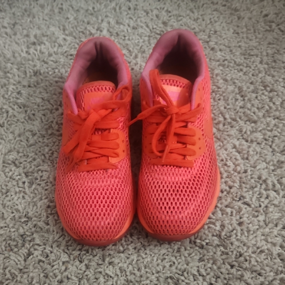 Vibrant Pink and Orange Sneakers